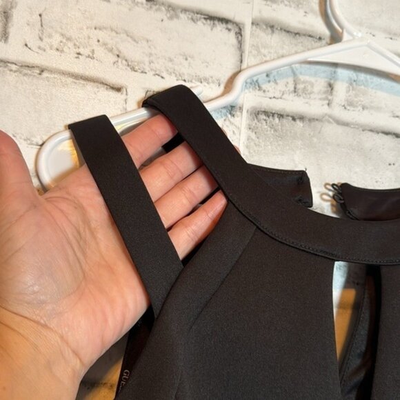Guess fit and flare black party cocktail dress size 12 in excellent condition - Picture 8 of 11